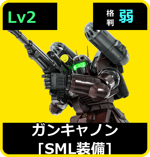 ガンキャノン［SML装備］ Lv2 (C400/Ground)