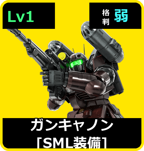 ガンキャノン［SML装備］ Lv1 (C350/Space)