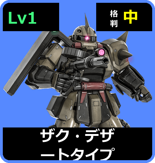 ザク・デザートタイプ Lv1 (C200/Ground)