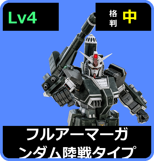 フルアーマーガンダム陸戦タイプ Lv4 (C600/Ground)