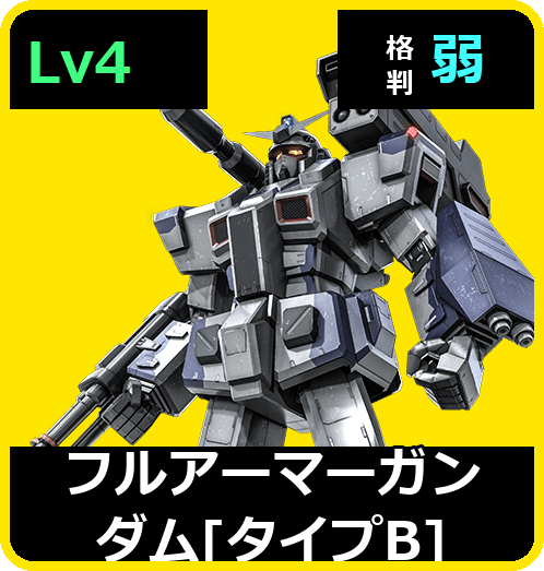 フルアーマーガンダム［タイプB］ Lv4 (C650/Ground)